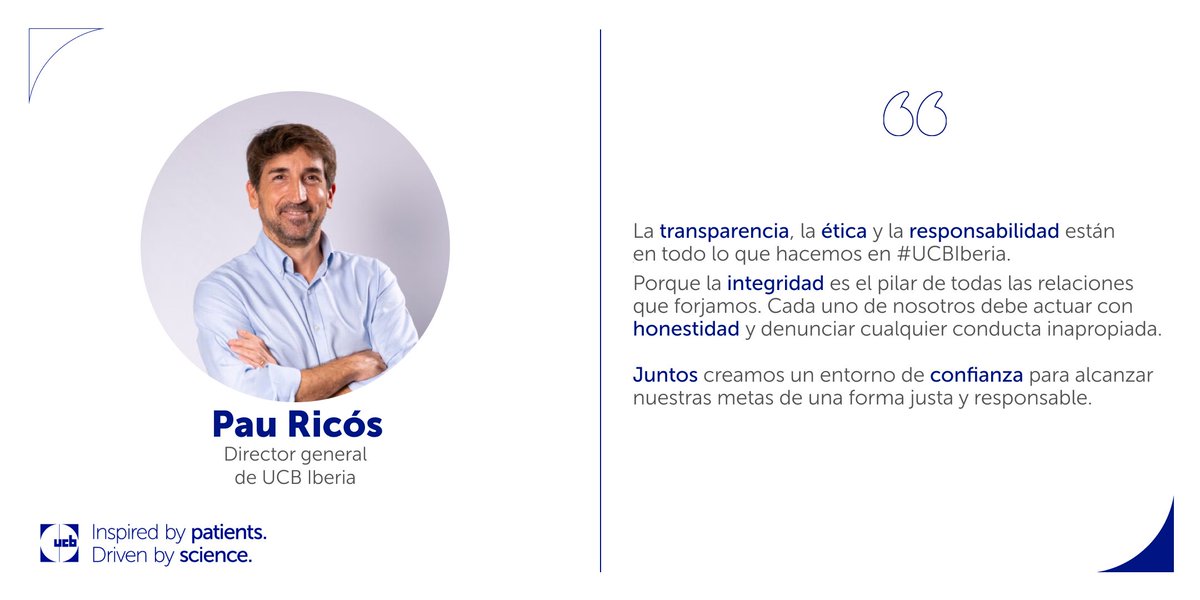 ucb_iberia (@ucb_iberia) on Twitter photo En #UCBIberia reafirmamos nuestro compromiso incondicional contra la corrupción y el soborno. Asegurar la ética y la transparencia en nuestras operaciones es responsabilidad de todos en #UCB.
La participación de nuestros representantes en la Jornada de <a href="/Farmaindustria/">Farmaindustria</a> sobre el En #UCBIberia reafirmamos nuestro compromiso incondicional contra la corrupción y el soborno. Asegurar la ética y la transparencia en nuestras operaciones es responsabilidad de todos en #UCB.
La participación de nuestros representantes en la Jornada de <a href="/Farmaindustria/">Farmaindustria</a> sobre el