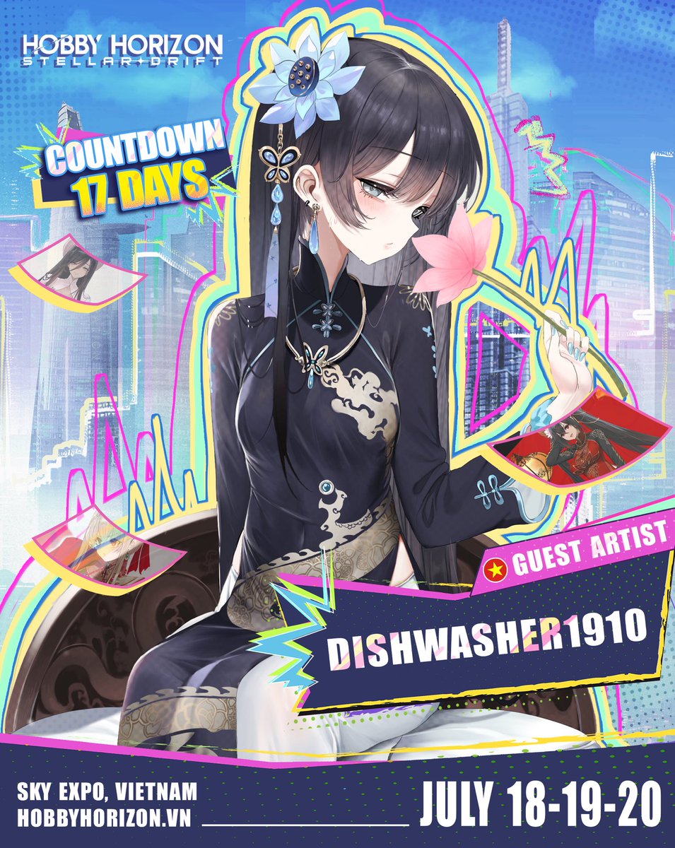 hobby_horizon's tweet image. 『 𝐇𝐇𝟐𝟓: 𝐃𝐈𝐒𝐇𝐖𝐀𝐒𝐇𝐄𝐑 𝟏𝟗𝟏𝟎 - 𝑮𝑼𝑬𝑺𝑻 𝑨𝑹𝑻𝑰𝑺𝑻 』🪐
💥 The hype only goes up from here - no signs of slowing down! Please welcome @Dishwasher1910 🎉
── ✧ ˙ ̟ ── ✧
𝐇𝐎𝐁𝐁𝐘 𝐇𝐎𝐑𝐈𝐙𝐎𝐍 𝟐𝟎𝟐𝟓
July 18-20 | Sky Expo, HCMC, Vietnam
#HobbyHorizon