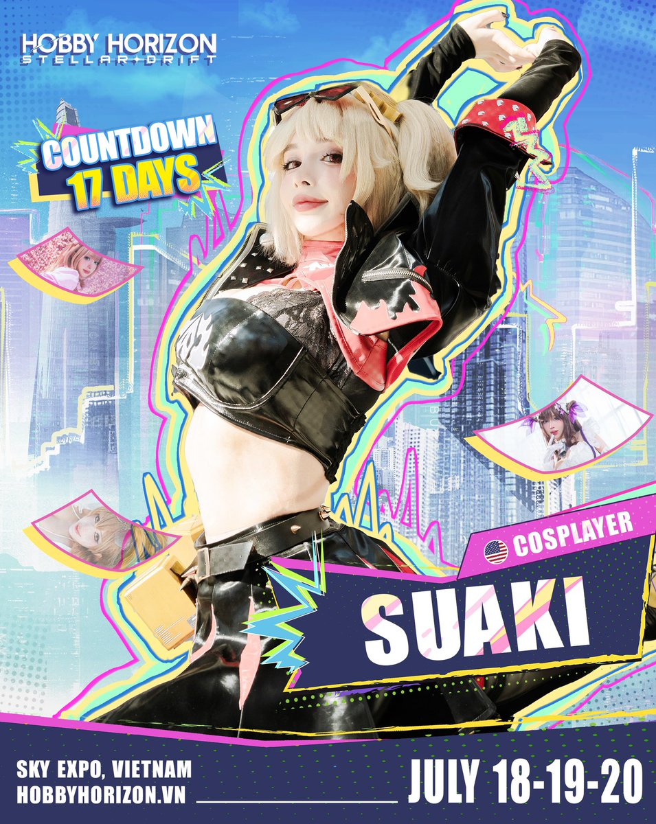 hobby_horizon's tweet image. 『 𝐇𝐇𝟐𝟓: 𝑺𝑼𝑨𝑲𝑰 - 𝑪𝑶𝑺𝑷𝑳𝑨𝒀𝑬𝑹 』🪐
💥 The first blast of the night is none other than the stunning beauty from the United States - @suakirin
── ✧ ˙ ̟ ── ✧
𝐇𝐎𝐁𝐁𝐘 𝐇𝐎𝐑𝐈𝐙𝐎𝐍 𝟐𝟎𝟐𝟓
July 18-20 - Sky Expo, HCMC, Vietnam
#HH25 #HobbyHorizon