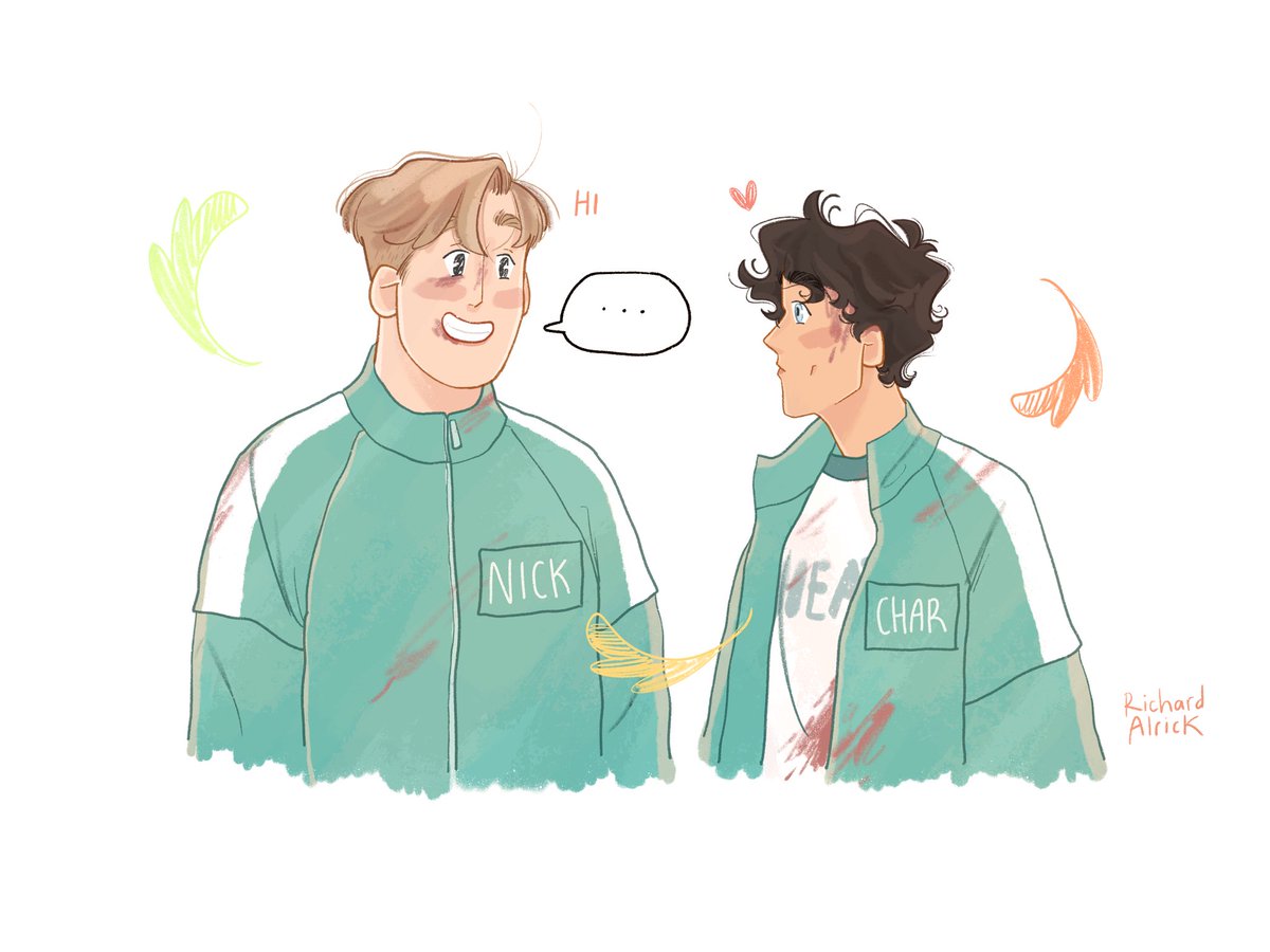 AlrickRichard's tweet image. They’re def “I’d find you in any universe” 🍂
I beg Nick is asking Charlie if he’d want to play as a team in the next round
My commissions are open! Get yourself drawn in a Heartstopper style by me x
ko-fi.com/rickyartx/comm…