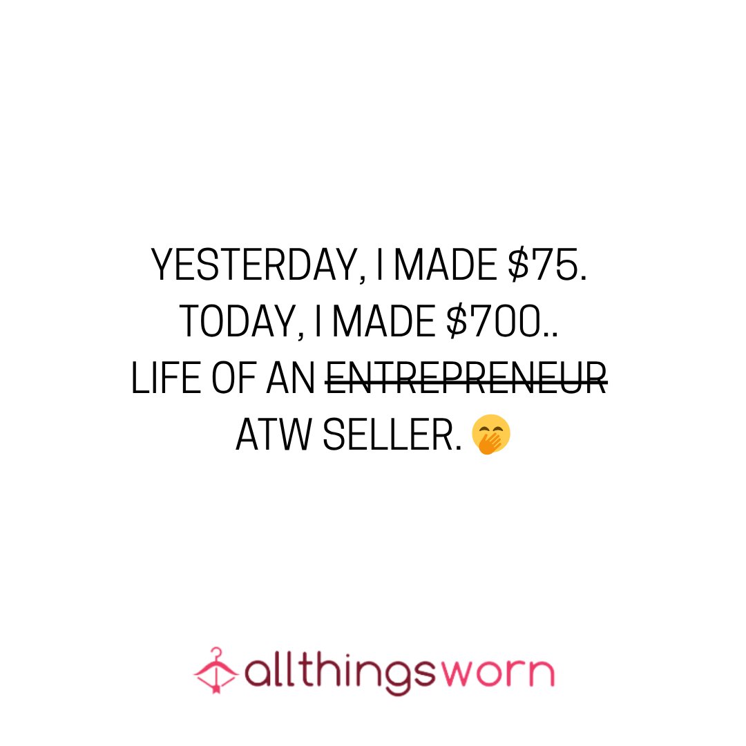 Tomorrow? Who knows. All I did was list what was already in my laundry basket 👀

Being an ATW seller isn’t just a side hustle, it’s a lifestyle.. 💅

#AllThingsWorn #WornGoods #UsedPanties #SideHustle #MoneyHacks