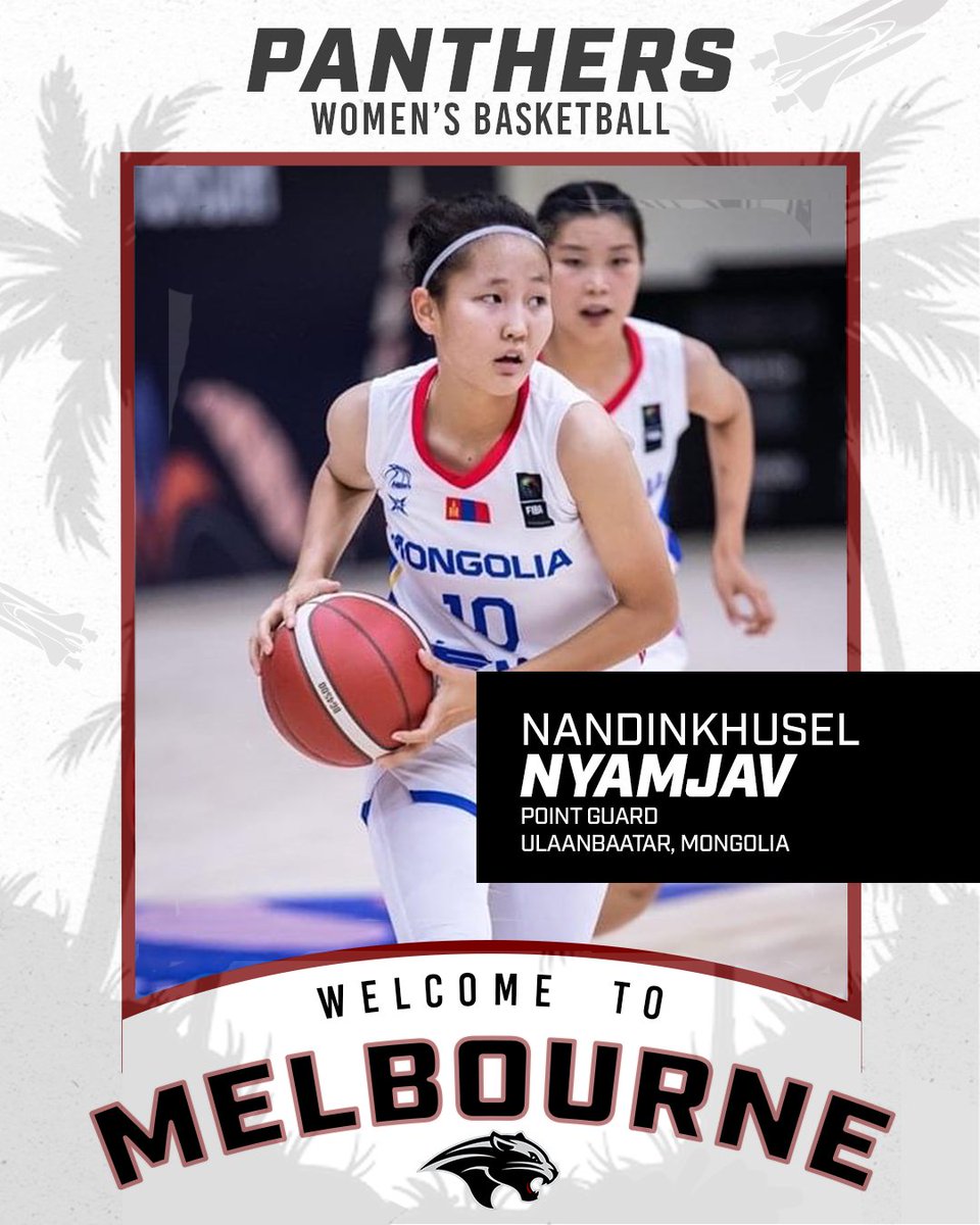 FloridaTechWBB's tweet image. From Mongolia ➡️ Melbourne 🖊️

Hailing from Mongolia, our newest Panther brings a global edge to the hardwood! With skill, strength, and a drive to compete at the highest level, she’s ready to make her mark in Crimson and Gray! Welcome to the family!

#GoPanthers | #TechBuilt
