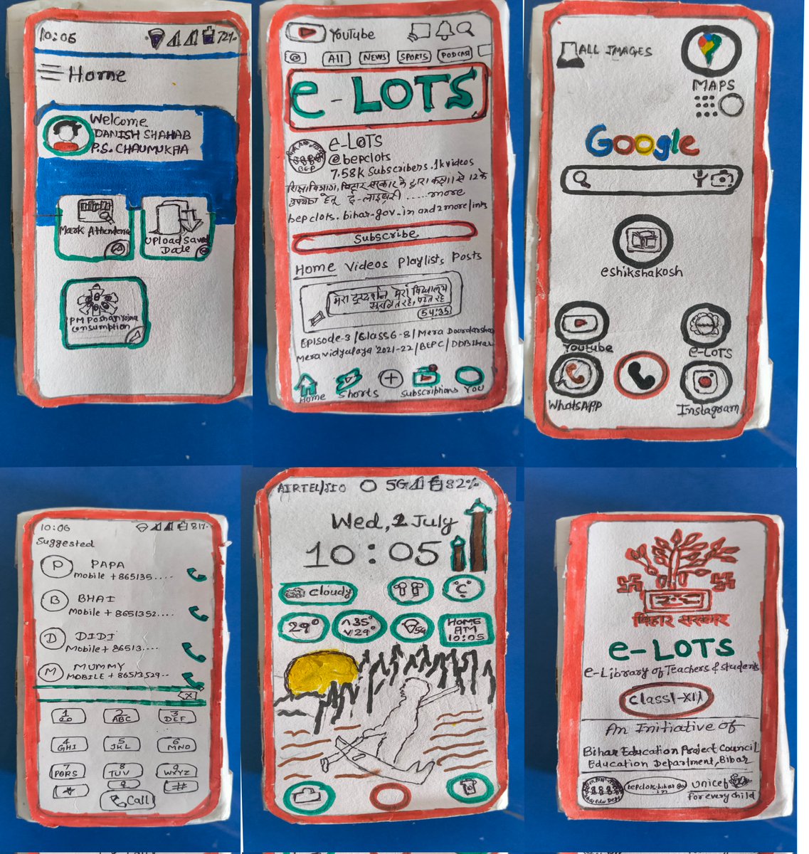 While teaching a lesson of class 4 #LetMeDial
some information about Eshikshakosh eLots and YouTube. <a href="/teachersofbihar/">Teachers of Bihar</a>