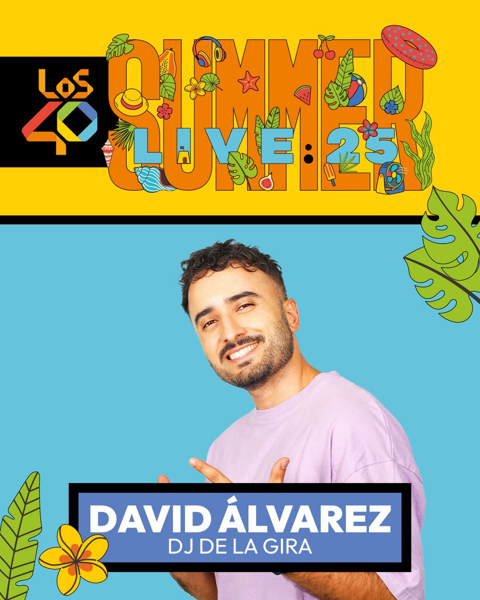 LOS40 (@los40) on Twitter photo <a href="/oscarmartinezdj/">Óscar Martínez</a> Y el 25 de julio cogerá el relevo <a href="/davidalvarezfm/">David Álvarez</a> hasta ponerle el broche de oro a #LOS40SummerLive el 6 de agosto 🥳👇🏼
¿Qué canción deberían poner sí o sí? <a href="/oscarmartinezdj/">Óscar Martínez</a> Y el 25 de julio cogerá el relevo <a href="/davidalvarezfm/">David Álvarez</a> hasta ponerle el broche de oro a #LOS40SummerLive el 6 de agosto 🥳👇🏼
¿Qué canción deberían poner sí o sí?