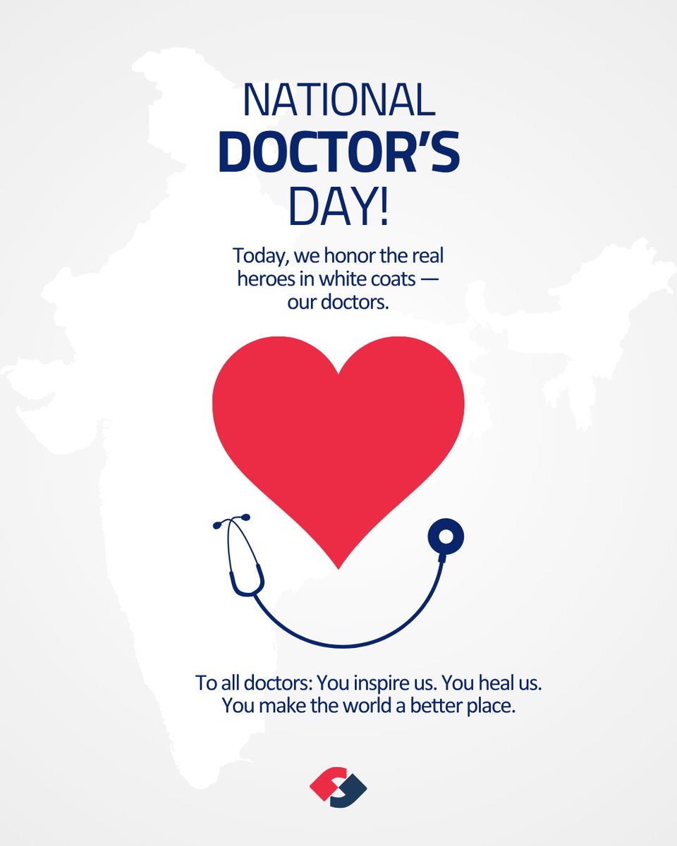 Happy #DoctorsDay to the real MVPs in white coats! 🩺
India has 13L+ doctors—each juggling 800+ patients a year, 60+ hr weeks &amp; still smiling.
They Google-proof our health &amp; keep us going.
Tag a doc &amp; say thanks today! 🙌💉
\#ObserveyeCares #ThankYouDoctors