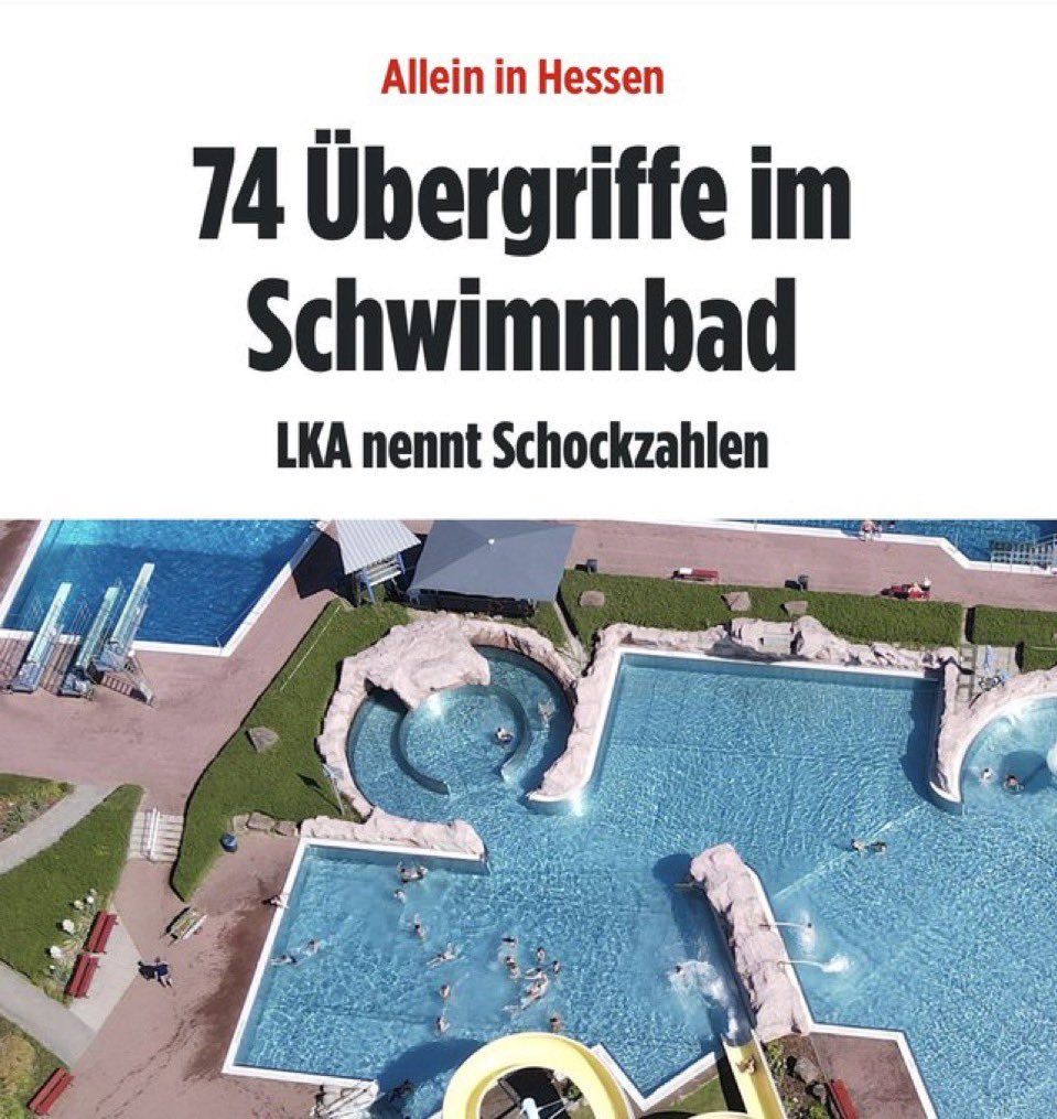 Irgendwann wird es diese Übergriffe nicht mehr geben, weil Deutsche dann einfach nicht mehr in staatliche Freibäder gehen. Dieser Rückgang wird uns anschließend als großer politischer Erfolg verkauft werden.