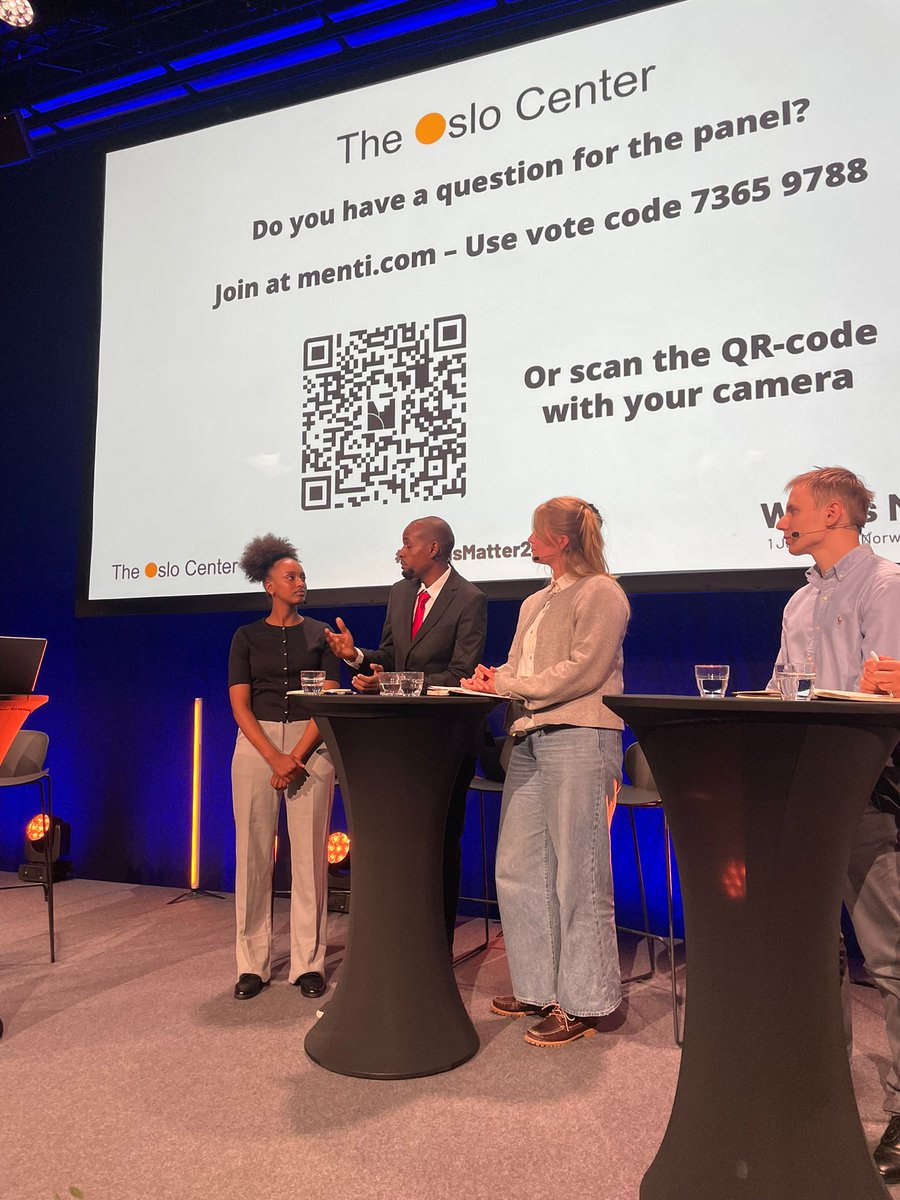 oslocenter's tweet photo. “Young people are one of the main victims of #disinformation… We really need a place at the table for discussions on disinformation and social media policy.” - Edin Hussein, Evaluation and Reporting Officer, The Oslo Center. #WordsMatter2025 https://t.co/ukMAW7C1k4