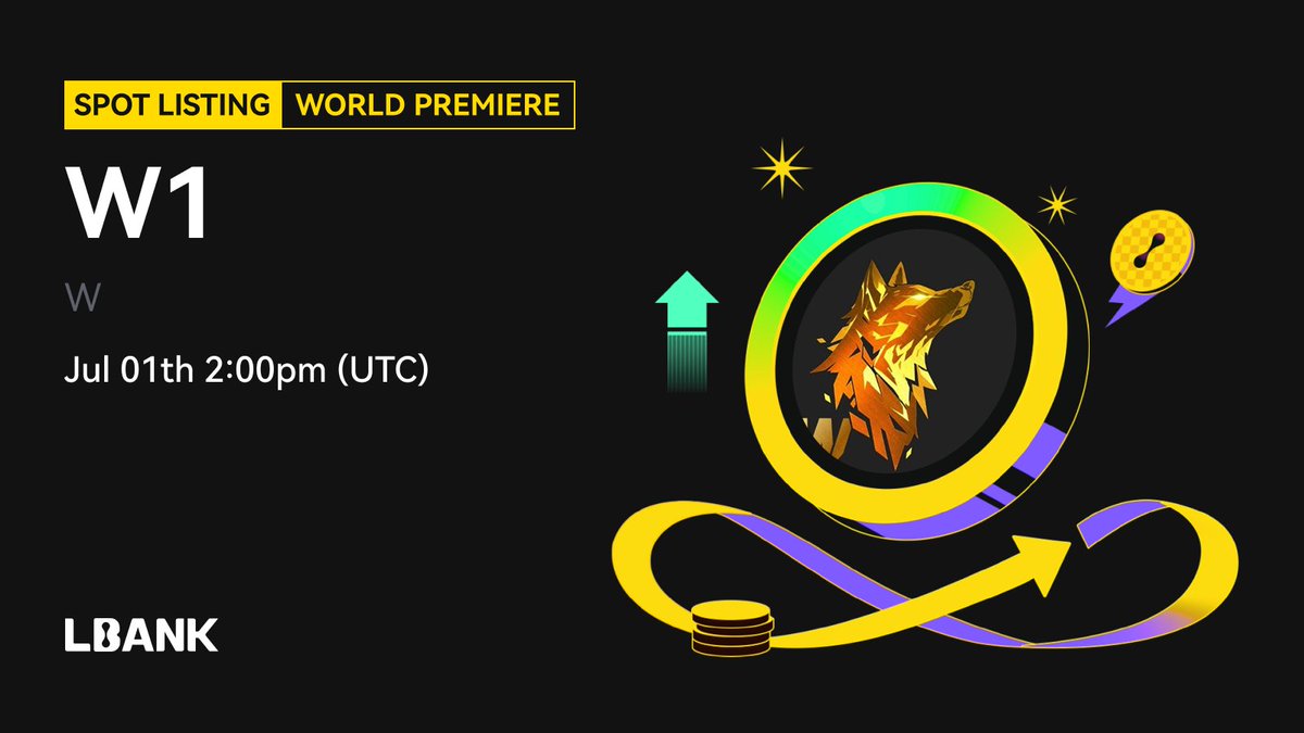 🔥 World Premiere #listing

🌠 $W1 (W) will be listed on LBank！<a href="/W_coin_1/">W</a>

$w is a utility token focused on arbitrage within the stablecoin ecosystem.

❤️ Details: is.gd/3V23i6