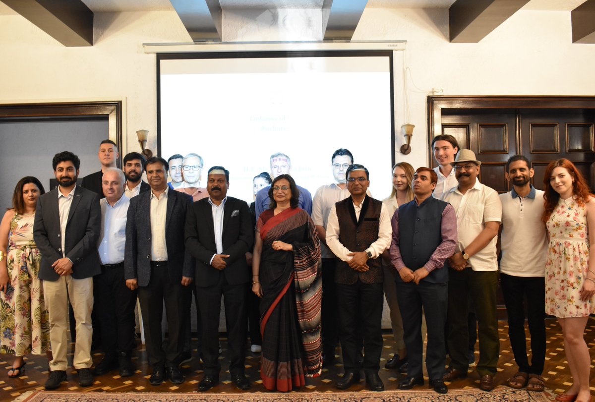 India in Romania (@eoiromania) on Twitter photo A heartfelt farewell to Ambassador <a href="/manikajainifs/">Manika Jain मणिका जैन</a>! Thank you for your exceptional leadership, dedication, and inspiring service at <a href="/eoiromania/">India in Romania</a>.
Wishing you a joyful and fulfilling retirement! A heartfelt farewell to Ambassador <a href="/manikajainifs/">Manika Jain मणिका जैन</a>! Thank you for your exceptional leadership, dedication, and inspiring service at <a href="/eoiromania/">India in Romania</a>.
Wishing you a joyful and fulfilling retirement!