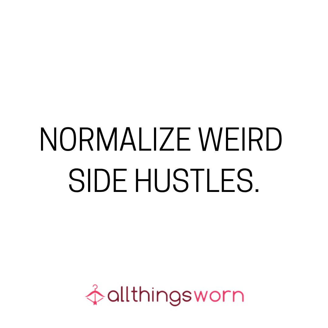 Yes, I sell my laundry online.
No, I don’t think it’s a little weird.

Actually... okay, yeah it’s weird. But it pays $$$ 😇

#AllThingsWorn #WornGoods #UsedPanties #SideHustle #MoneyHacks