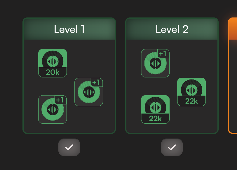 To celebrate, we gave everyone an extra TTS Slot at level 1 and level 2:

ignore the double 22k bug