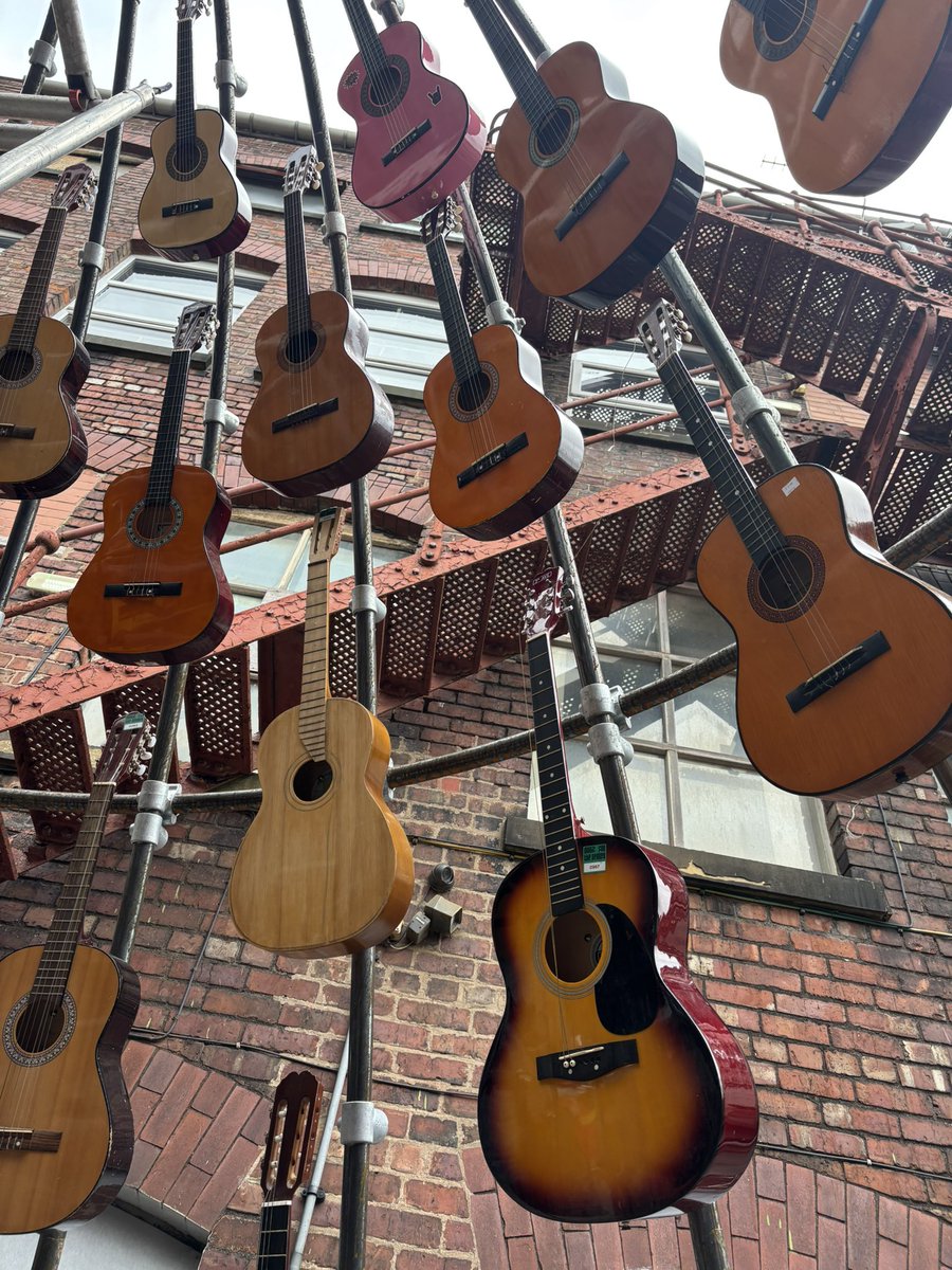 lazerian's tweet image. Cathedral of Sound coming together nicely ready for Music for The Senses- @mcrarttrail- a city wide celebration blending sound and art through immersive installations and community creativity 🎸