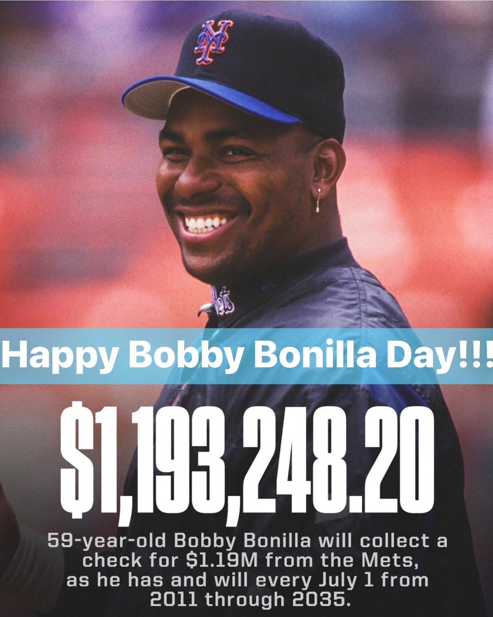 Happy #BobbyBonillaDay!!! 🥳🎉💰💵⚾️