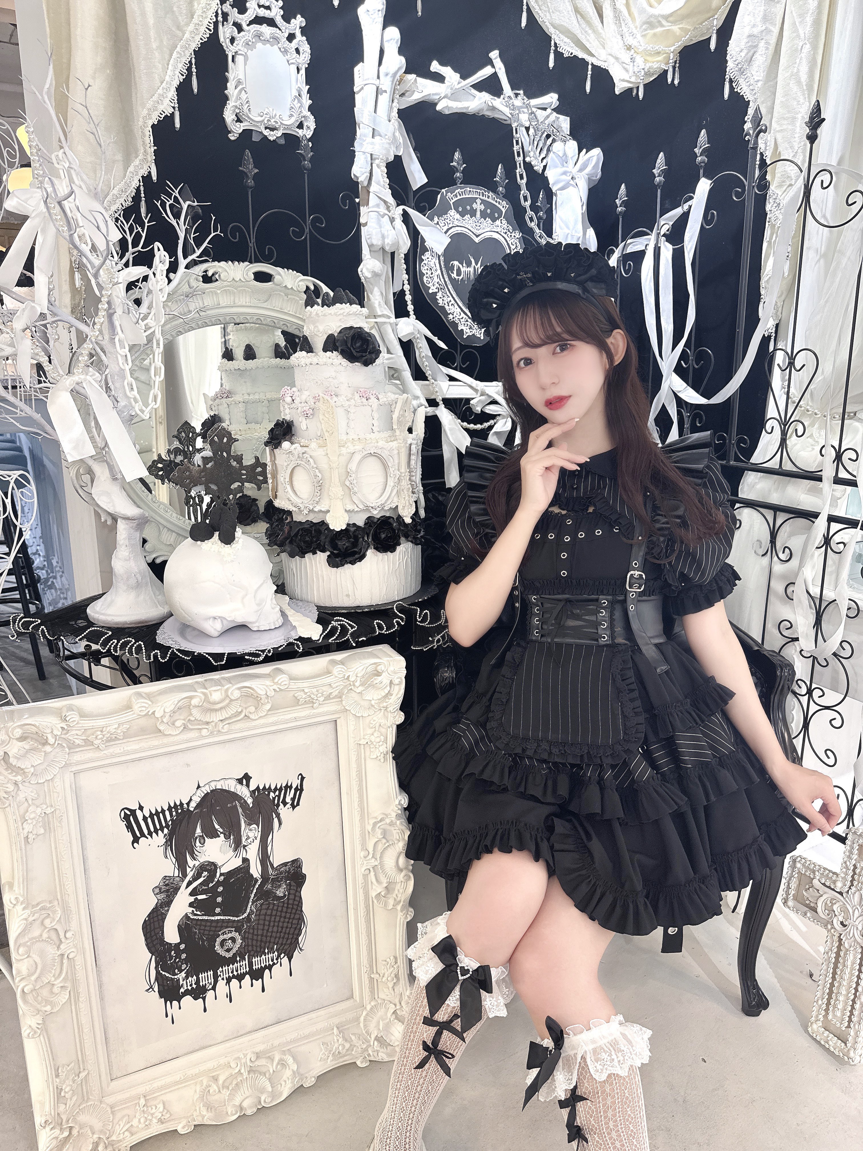 dimmoire ディムモアール ZIPシャツ 黒