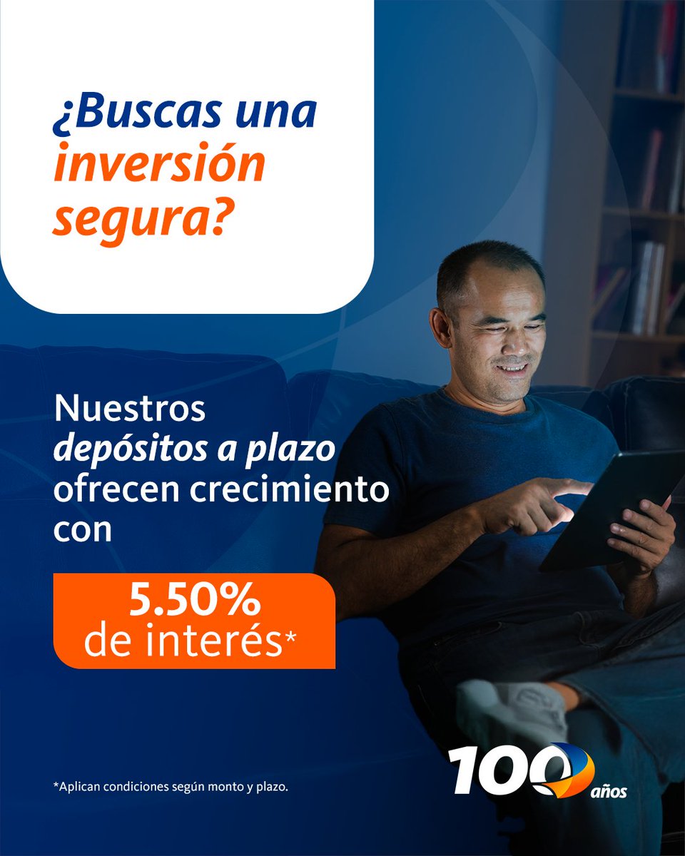 Seguridad, estabilidad y crecimiento para tu dinero 💰​

Si buscas una inversión confiable, nuestros depósitos a plazo fijo son la opción ideal. Disfruta de tasas competitivas, plazos flexibles y la tranquilidad de un crecimiento seguro.​

✅ Rentabilidad garantizada​
✅