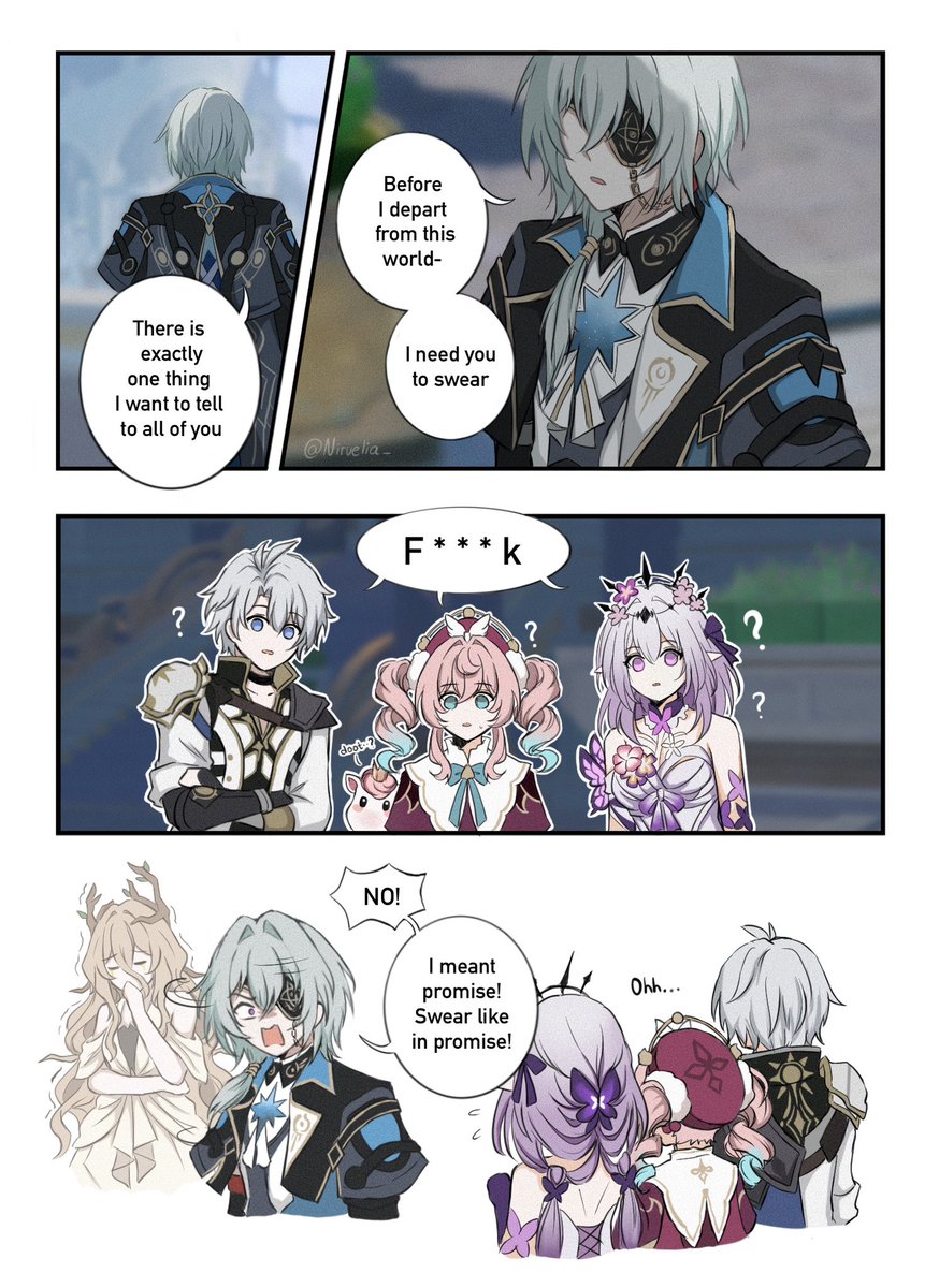 nirvelia_'s tweet image. They missunderstood #HonkaiStarRail #Anaxa #Phainon #Hyacine #Castorice