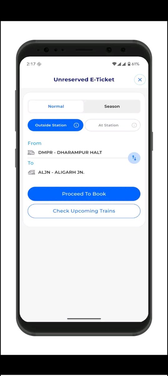 #RailOne – The SuperApp of #IndianRailways is LIVE!

🎫 Book Tickets (Reserved/Unreserved/Platform)
📍 Track Trains Live | Check PNR
🍱 Order Food
🚆 Coach Position
💼 R-Wallet enabled
🧾 Rail Madad 

#RailOne - Smarter, Faster &amp; Better.

📲 Download now: play.google.com/store/apps/det…