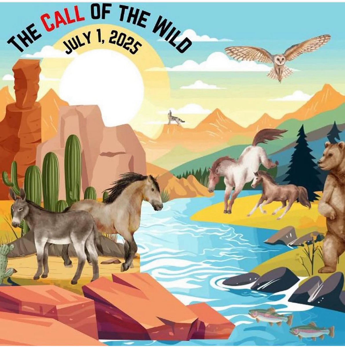 As the roundups begin again, please take 10 minutes of your time today to call your Rep &amp; 2 Senators via the Capitol Switchboard (202) 224-3121 or their offices. Tell them the FY 2026
Appropriations Bill MUST include a ban against the slaughter and killing of #wildhorses #burros