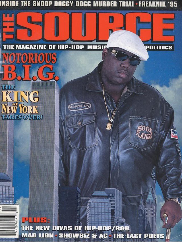 InspectTheDecks's tweet image. July 1995 The Source: The King of NY Takes Over - Notorious B.I.G. 👑