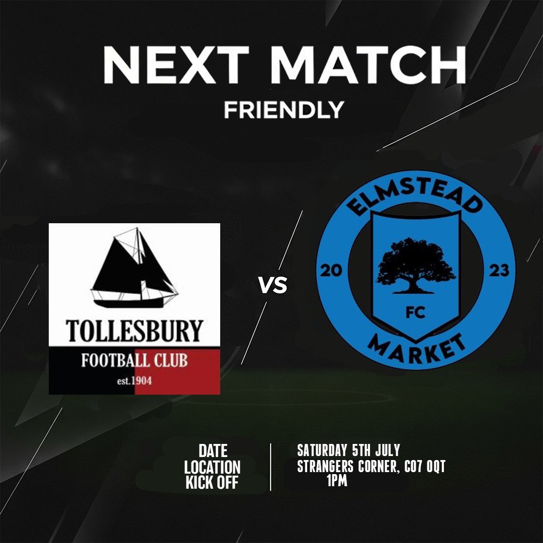Elmstead_Market's tweet image. Let preseason commence!
Both teams return to action this weekend with new players and new kits.
Our first team travel to @RomanRoversRes
While our Reserves face @TollesburyFC
Good luck to both teams in your first games back鈿斤笍
If you want to get involved! Get in touch 馃挋