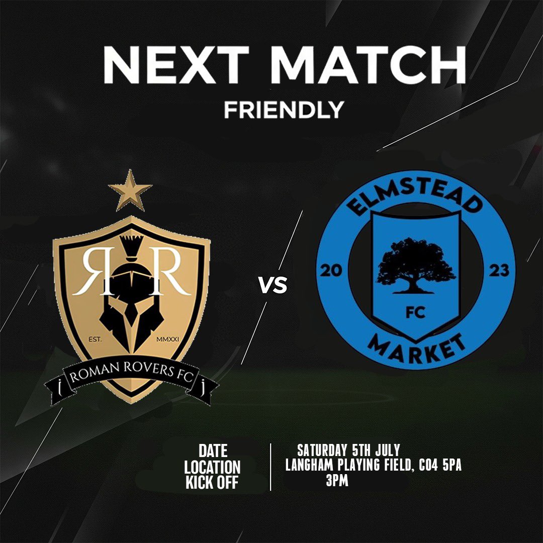 Elmstead_Market's tweet image. Let preseason commence!
Both teams return to action this weekend with new players and new kits.
Our first team travel to @RomanRoversRes
While our Reserves face @TollesburyFC
Good luck to both teams in your first games back鈿斤笍
If you want to get involved! Get in touch 馃挋
