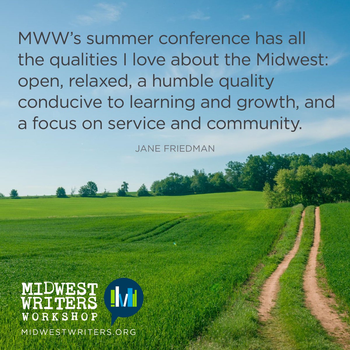 We're delighted to host Jane Friedman as an #MWW25 keynote speaker! Check out her words on our values as writers, then register for the conference July 10-12 in Muncie, or virtually!

midwestwriters.org/2025/06/24/int… 

All registrants have access to the recordings
