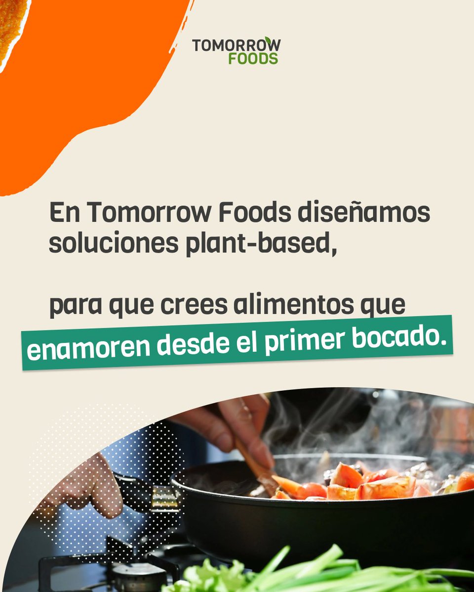 Cada vez más personas eligen una alimentación plant-based 🌱 Pero hay algo que nunca está en discusión: el sabor.

En Tomorrow Foods no solo creamos proteínas vegetales innovadoras y sostenibles. Creamos soluciones para que crees alimentos que den ganas de volver por más.🍽️