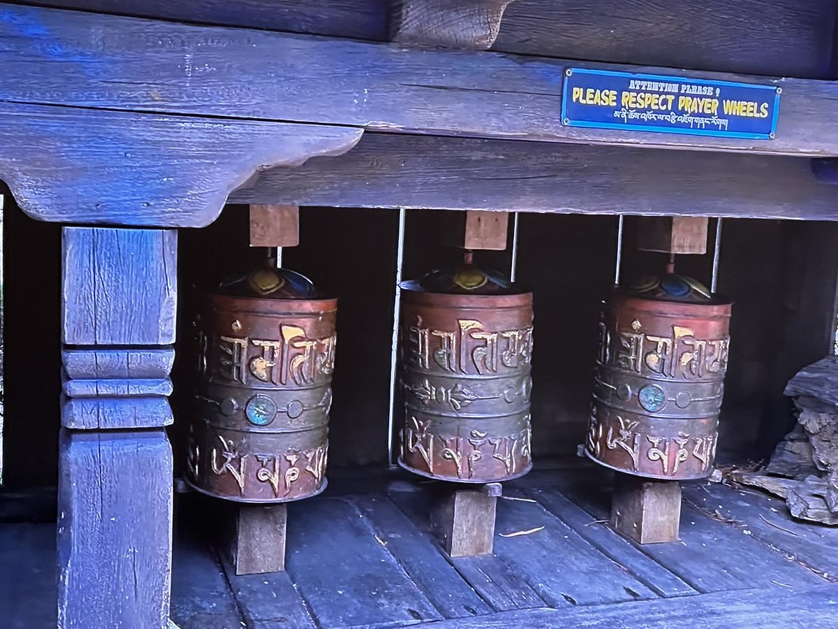What are these?  Say’s please respect prayer wheels at Disney World.