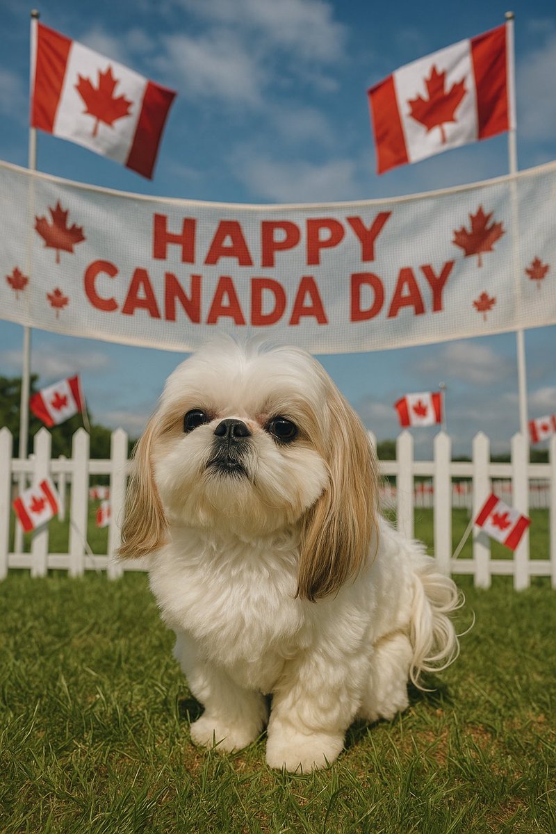 Happy Canada Day, frends! It’s her 158th birfday! Maybe there will be peanut budder cake! 
🇨🇦🍁