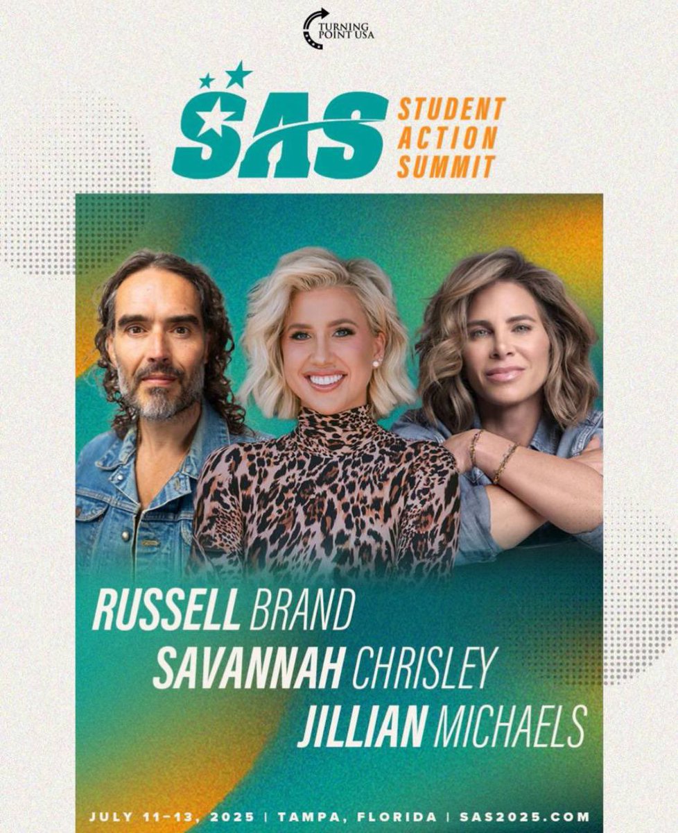 inselmann_m's tweet image. Russell Brand, Jillian Michaels, and Savannah Chrisley are officially part of the SAS 2025 lineup! 🔥 @rustyrockets @JillianMichaels @_ItsSavannah_
Now until 7/7/25 at 11:59 PM PST, get $20 GA tickets with our Fourth of July sale 🇺🇸