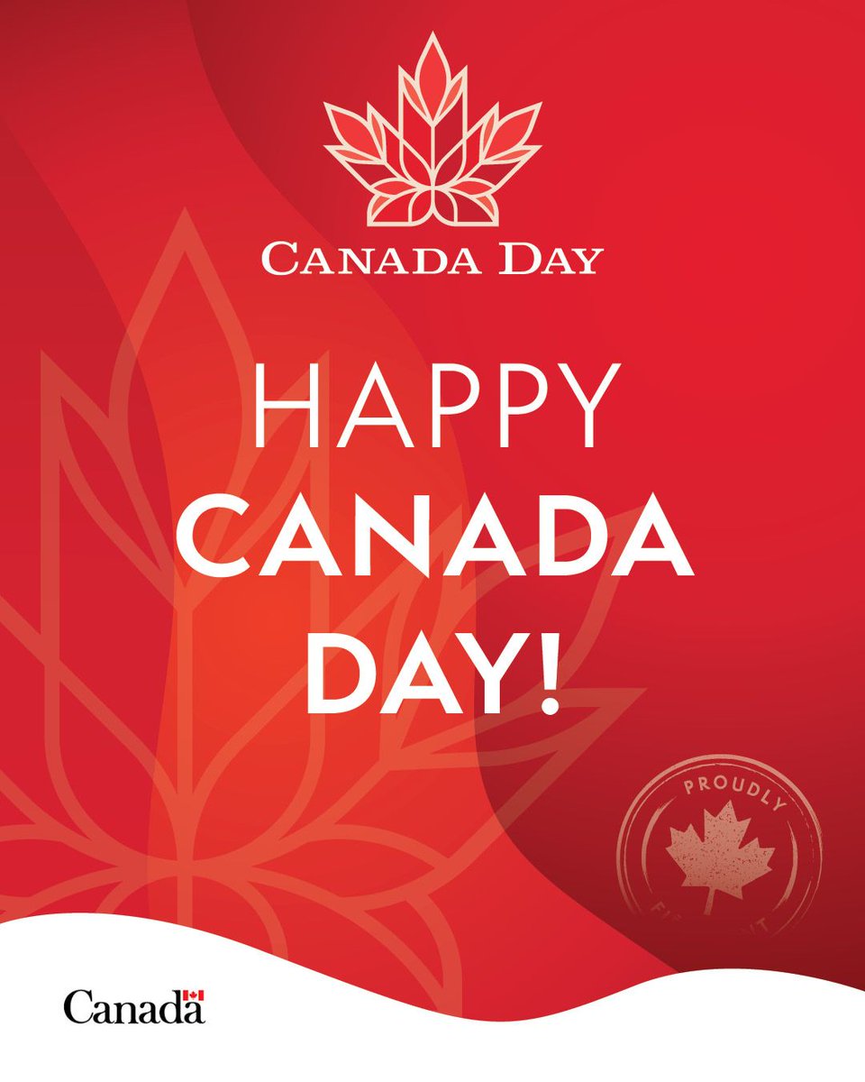 CdnHeritage's tweet image. Happy Canada Day! 🇨🇦
Let’s celebrate our history, our diversity and what brings us together. Let’s celebrate our Canada loud and proud!
#CanadaDay #CelebrateCanada