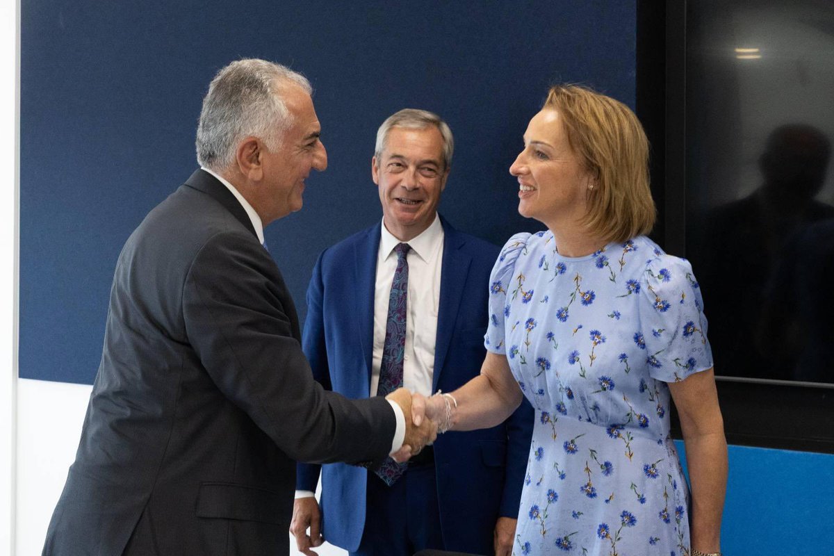An honour to meet @pahlavireza this morning with @NigelFarage.

Keir Starmer’s Labour Government must show strength and stand up to the Ayatollah. It’s time to proscribe the IRGC as a hostile entity and enemy of the United Kingdom.
