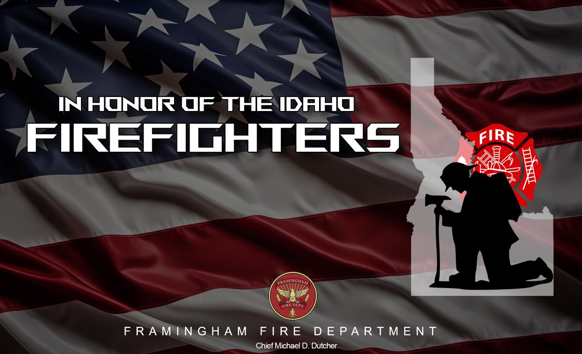 FraminghamFire's tweet image. Our thoughts are with the firefighters in Idaho who were ambushed while simply doing their job — protecting others. This senseless act is a sobering reminder of the risks first responders face every day. We stand with them and their families.