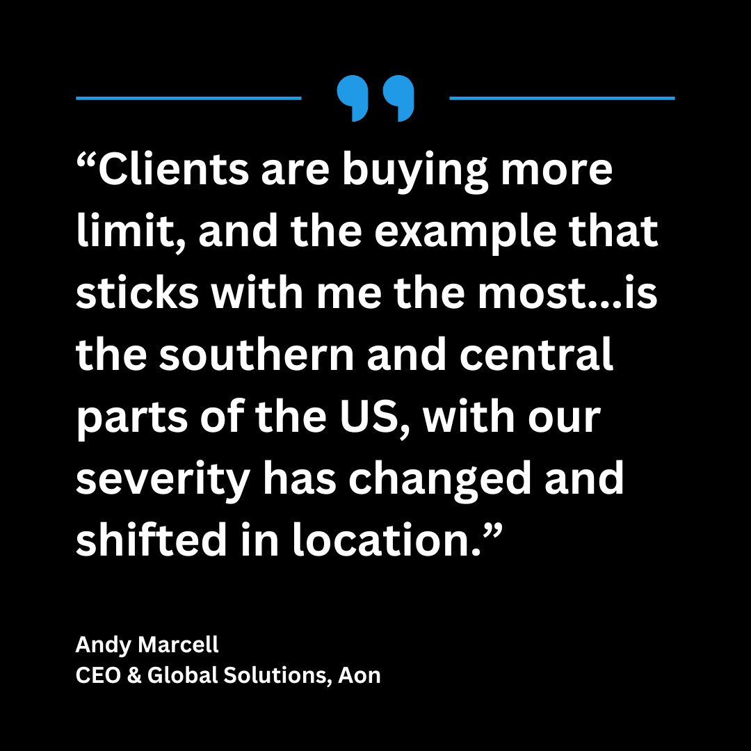 🎙️ Speaking to The Insurer TV, Marcell said Aon's Risk Analyzer tools are raising risk awareness among clients and driving them to seek more limit.

theinsurer.com/tv/news-in-foc…

Andy Marcell | Aon

Learn more:
1.theinsurer.com/LP=37580?extso…
 
#TheInsurerTV #NewsinFocus #broking #reinsurance