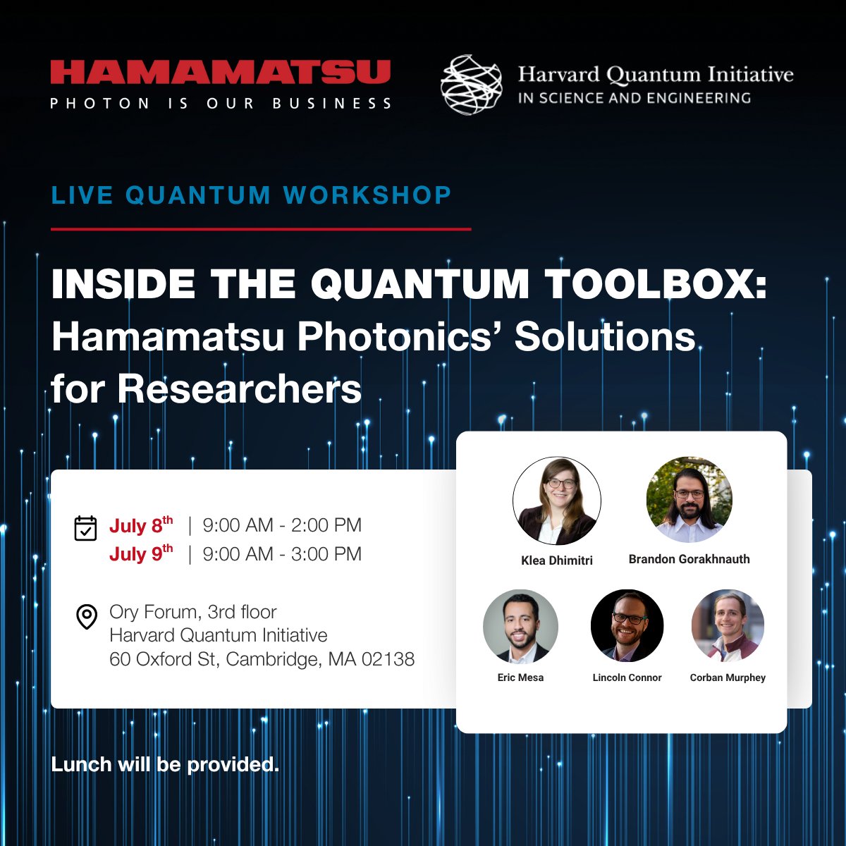 Our workshop at Harvard Quantum Initiative next week will give you a look at the solutions that can enhance performance and precision in your quantum research

📅 2 days 
📍 In-Person (no virtual attendance) 

🔗 Registration Required – sign up here: ow.ly/z3U150WgMHG