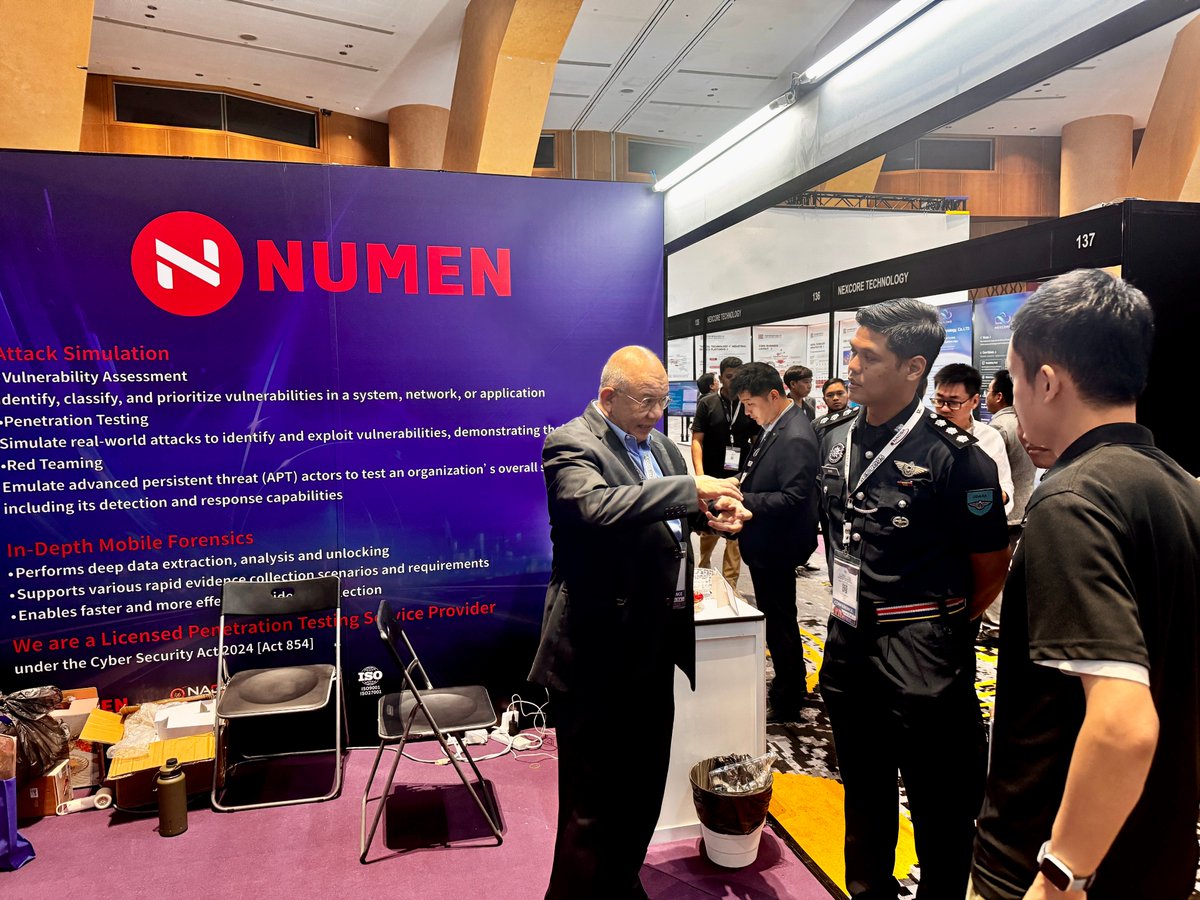 Day 1 at #CYDES2025!

We are showcasing our latest mobile phone forensics product here. We welcome technical discussions and collaboration.

📍 Putrajaya International Convention Centre (PICC)
🔍 Booth: 139