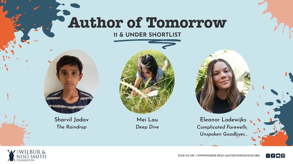 In the 11 &amp; Under category, three brilliant young writers have been shortlisted for stories filled with curiosity, courage and imagination. Adventure starts early!
Meet the authors: bit.ly/468jVFV
#AuthorOfTomorrow #AdventureWritingPrize
