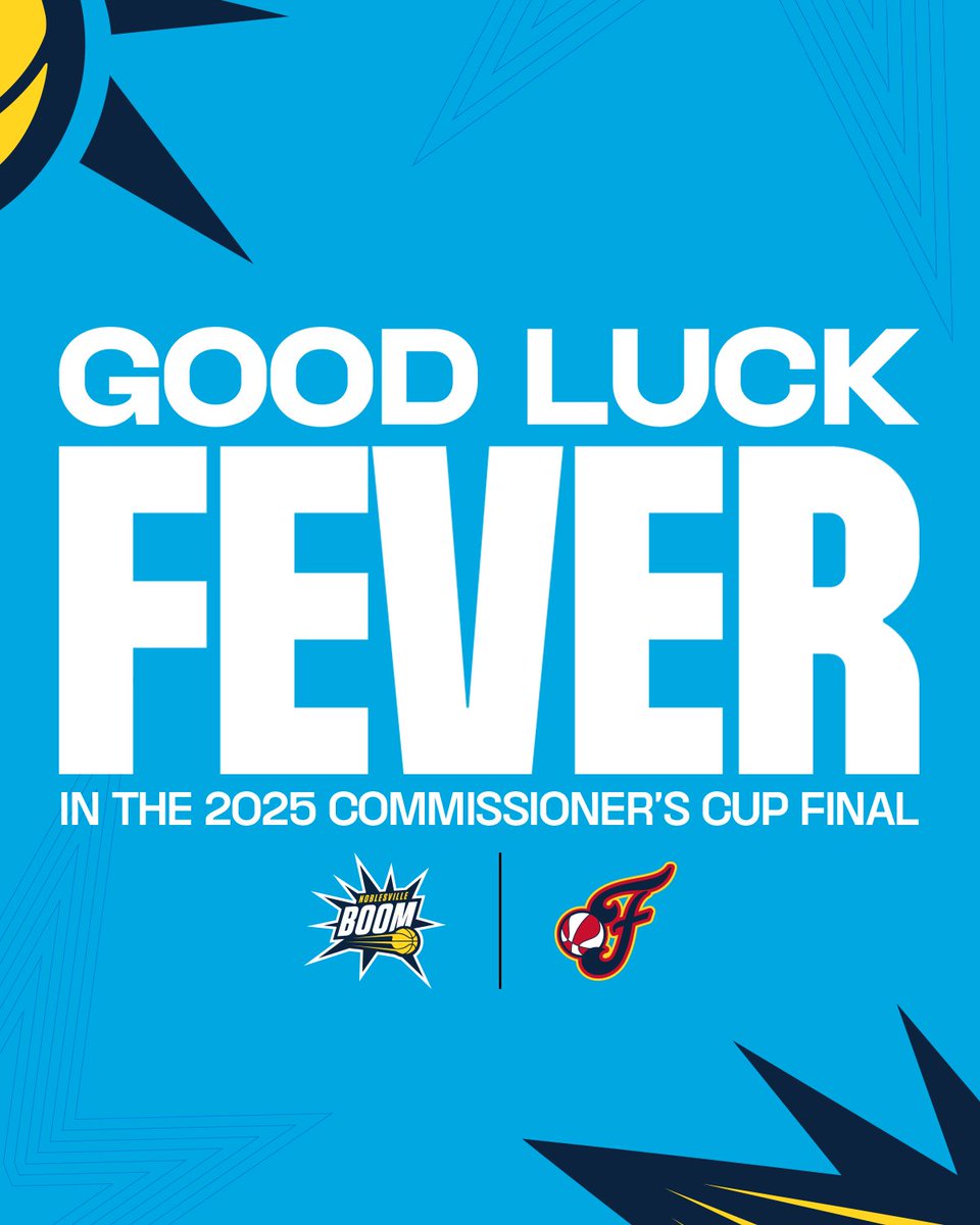noblesvilleboom's tweet image. bring home the hardware 🏆
good luck to the @IndianaFever in the 2025 @WNBA Commissioner’s Cup Championship 💥