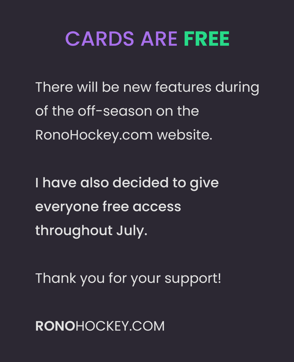 RonoAnalyst's tweet image. Access to cards for future considerations.
Done deal. 🤝 RonoHockey.com