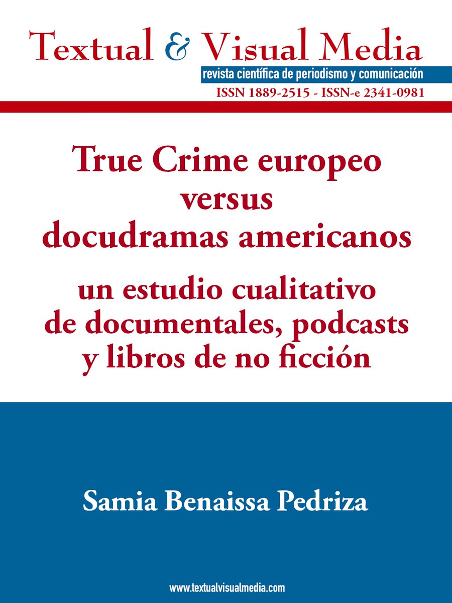 Sociedad Española de Periodística SEP (@sepperiodistica) on Twitter photo 4⃣ Desde <a href="/unicomplutense/">Complutense</a>, Samia Benaissa Pedriza compara el #TrueCrime europeo y los #docudramas americanos con “Un estudio cualitativo de documentales, podcasts y libros de no ficción”
➡️ acortar.link/eKNsuB 4⃣ Desde <a href="/unicomplutense/">Complutense</a>, Samia Benaissa Pedriza compara el #TrueCrime europeo y los #docudramas americanos con “Un estudio cualitativo de documentales, podcasts y libros de no ficción”
➡️ acortar.link/eKNsuB