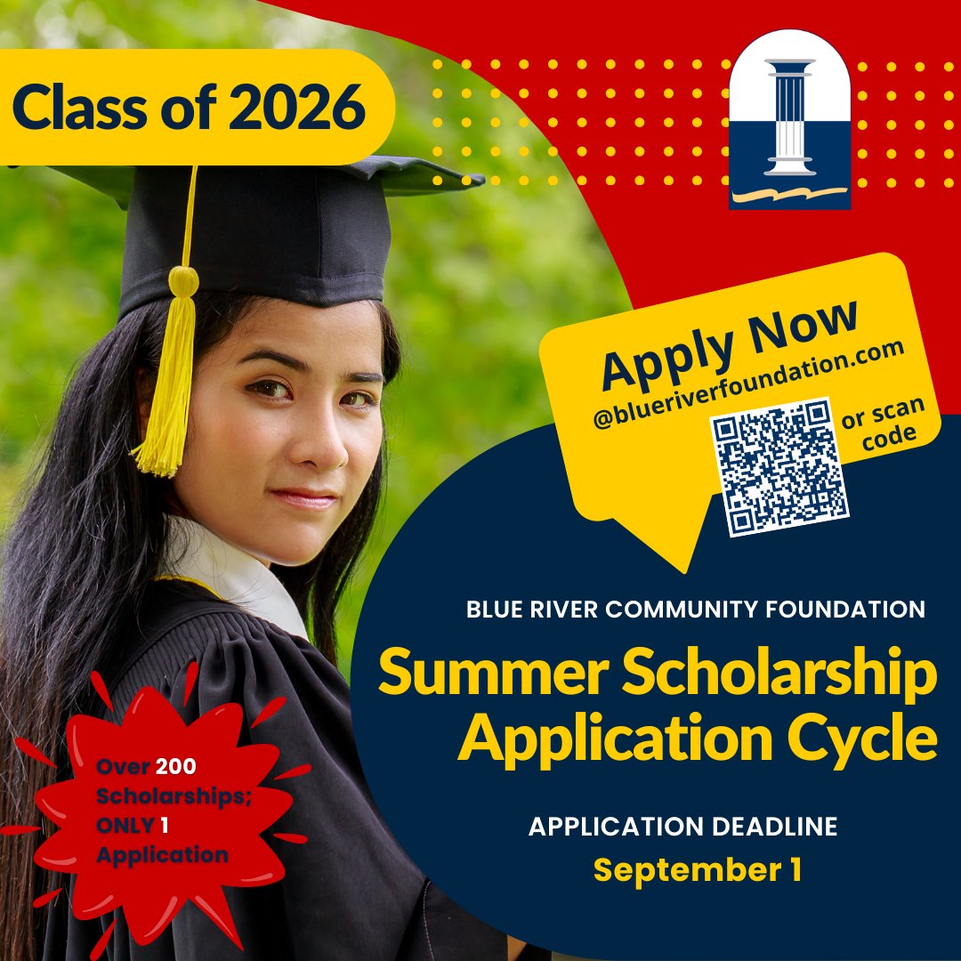 Blue River Community Foundation opens summer scholarship application cycle. More details at the Shelby County Post: giant.fm/shelby-county/…