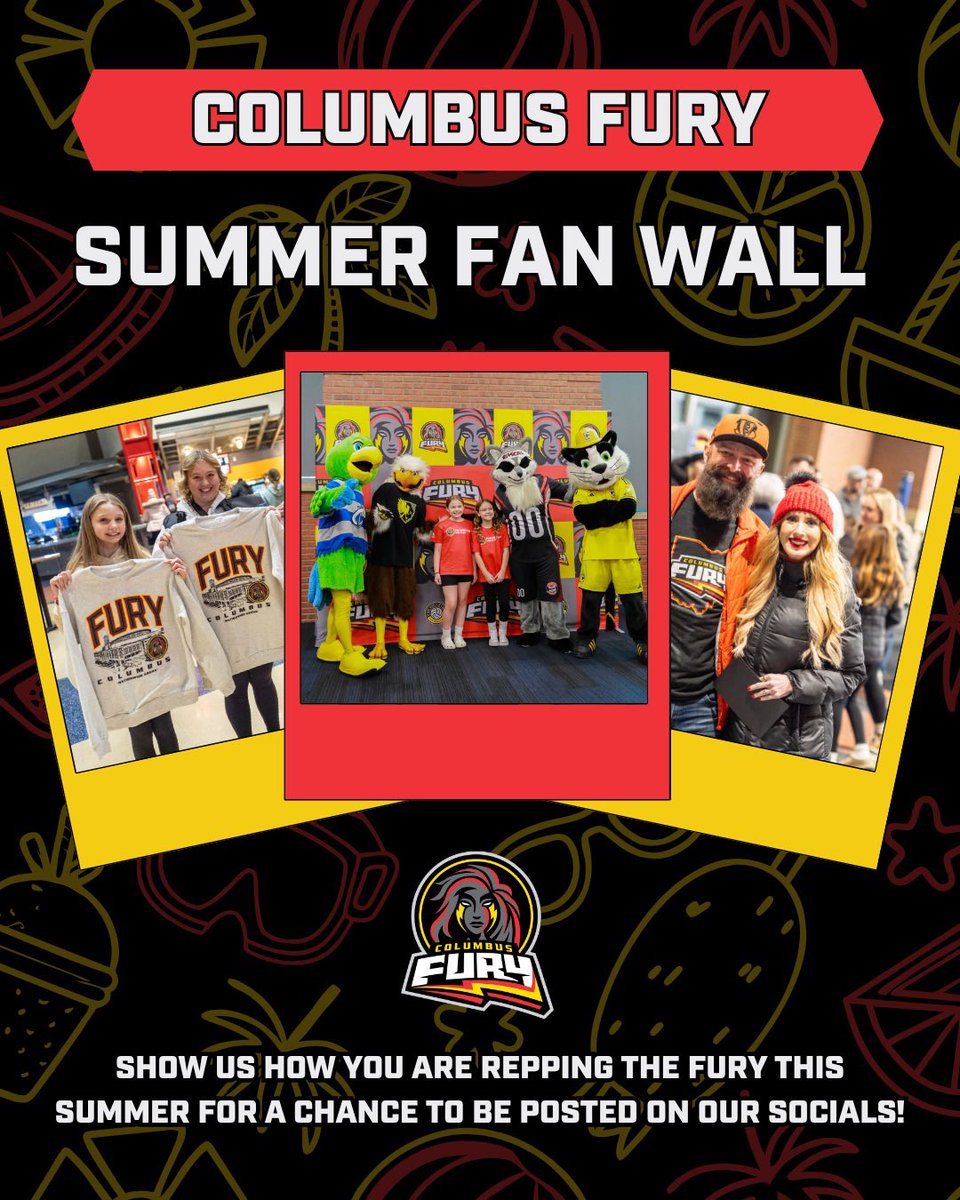ColumbusFury's tweet image. Fury Fans, we want to see how you’re spending the off-season‼️

Click the link below to show us how you are repping the Fury this Summer and submit your photos to our Fan Wall! 📸

Link to Fan Wall: 
tinyurl.com/6f76s2h6