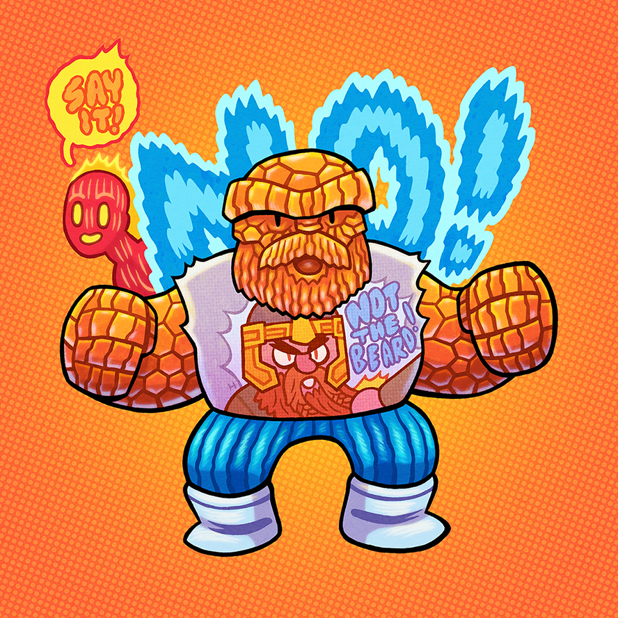 「What time is it?」|Dan Hippのイラスト