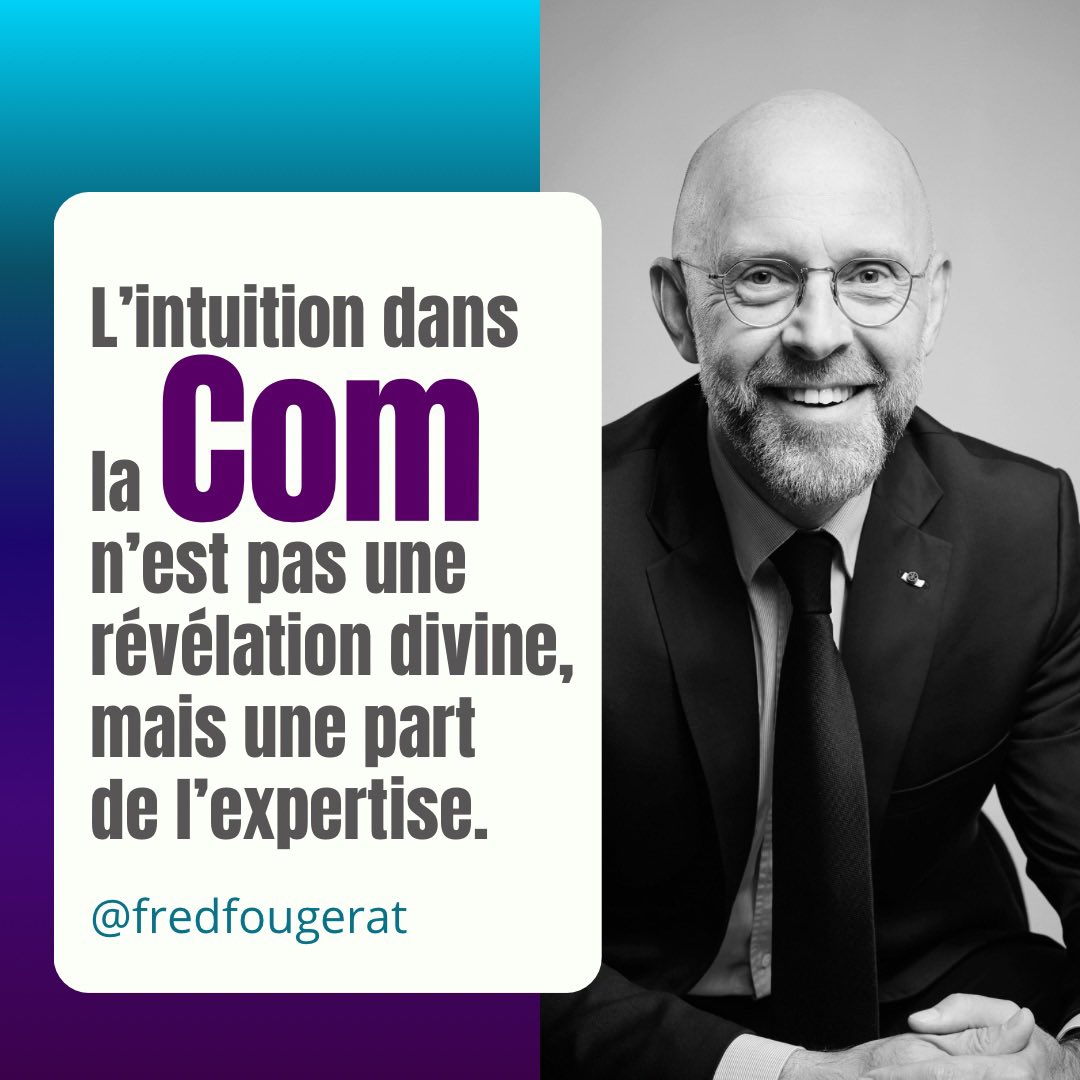 Il n’y a pas de révélation divine en #communication, parce que les compétences ne tombent pas du ciel ! 
✔️Il n’y a que du travail et de l’expertise, avec parfois de l’intuition, une association de connaissances et de conscience acquises grâce à l’expérience.

#LaComEstUnMétier