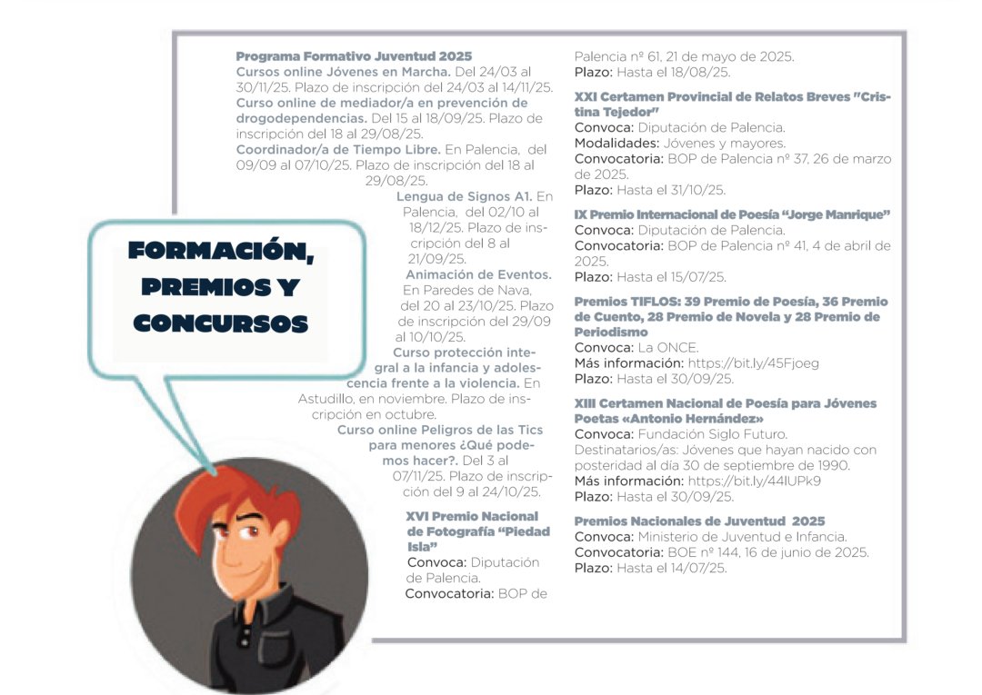 📷 ¡Llega la Agenda Joven Julio 2025! 📷
Este mes viene cargado de oportunidades para todos los jóvenes
📷 Más info en nuestras redes y en la web oficial.
<a href="/jovenespalencia/">Jóvenes - Palencia</a>dip @jovenespalencia
#AgendaJoven #PalenciaJoven #FormaciónJoven #Becas #EmpleoJoven #VeranoJoven