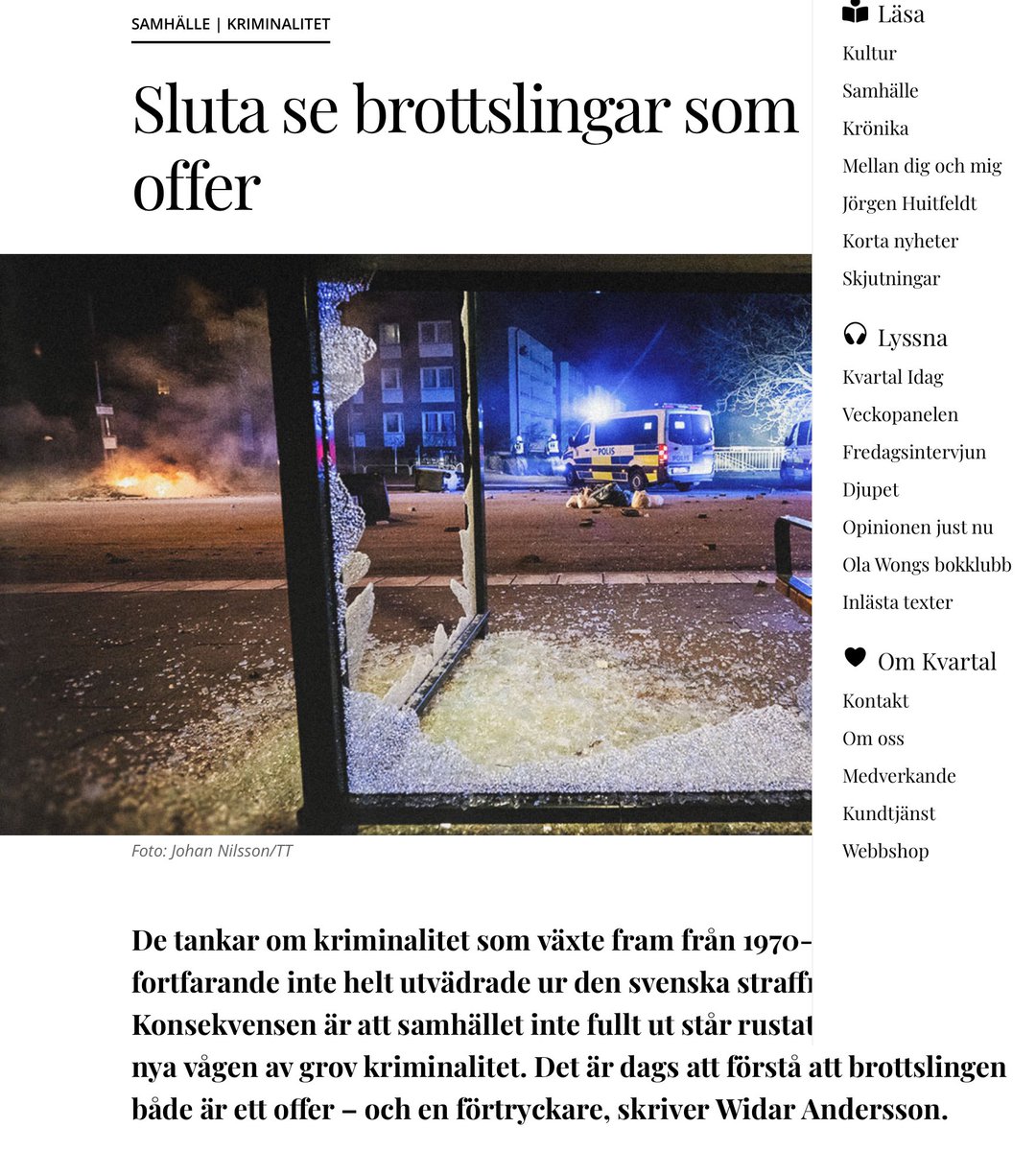 olakallqvist's tweet photo. 1/15: Brottslingen som offer – en idé som undergräver civilisationen
I Sverige ursäktas brott med sociologi, inte med moral. Gärningsmän är inte längre ansvariga – de är “produkter av systemet”. Resultat? En rättsstat som förlorat sin ryggrad. Vi måste tala klarspråk om ansvar, skuld och rättvisa.
Den som väljer att skada andra är inte i första hand ett offer – utan en förövare som måste möta extremt hårda konsekvensen av sitt val.