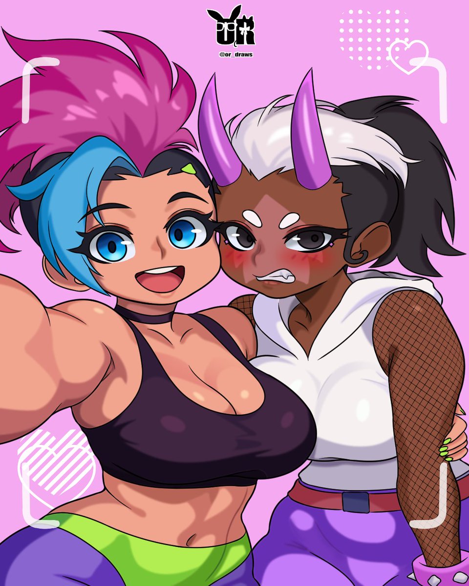 selfie! Commission for <a href="/kur_guardianz/">Kur</a> 
 
Characters by <a href="/moikaloop/">Moika 💣</a>