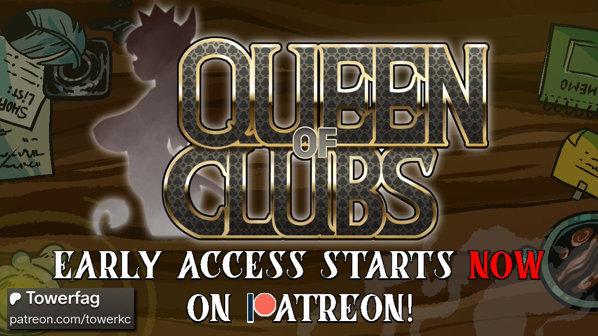 New game‼
♣ Queen of Clubs now on P@treon