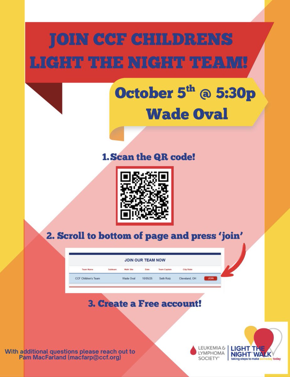 Join Cleveland Clinic Children’s #LightTheNight Team! #CleClinicPHO