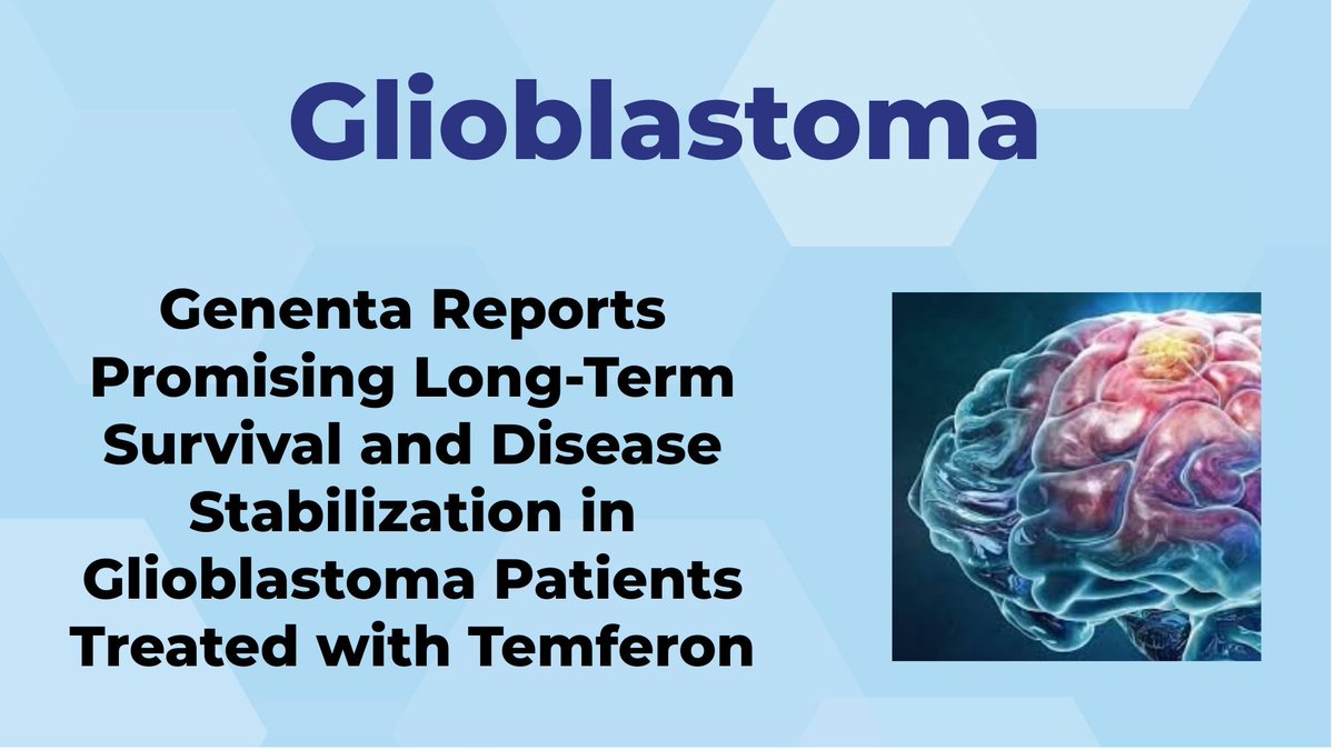 Rare Diseases (@checkorphan) on Twitter photo Genenta Reports Promising Long-Term Survival and Disease Stabilization in Glioblastoma Patients Treated with Temferon - For More Information Visit shorturl.at/RPuAy <a href="/GenentaScience/">Genenta Science (NASDAQ:GNTA)</a> #Glioblastoma #Rare_Diseases #OrphanDrugs #Drug_Research #Genenta Genenta Reports Promising Long-Term Survival and Disease Stabilization in Glioblastoma Patients Treated with Temferon - For More Information Visit shorturl.at/RPuAy <a href="/GenentaScience/">Genenta Science (NASDAQ:GNTA)</a> #Glioblastoma #Rare_Diseases #OrphanDrugs #Drug_Research #Genenta